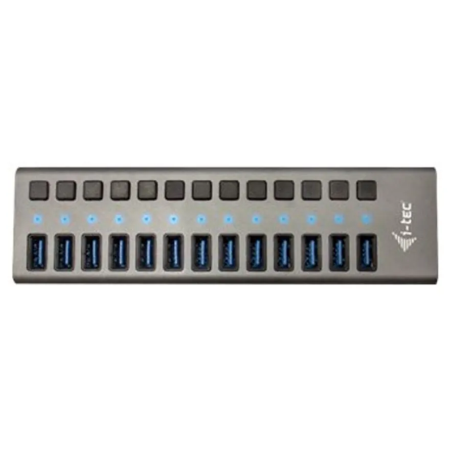 i-Tec USB 3.0 Charging HUB - Hub - 13 x SuperSpeed USB 3.0 - de bureau
