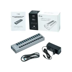 i-Tec USB 3.0 Charging HUB - Hub - 13 x SuperSpeed USB 3.0 - de bureau