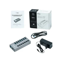 i-Tec USB 3.0 Charging HUB - Hub - 7 x SuperSpeed USB 3.0 - de bureau