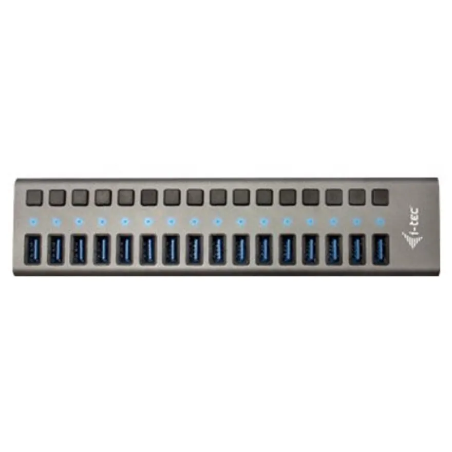 i-Tec USB 3.0 Charging HUB - Hub - 16 x SuperSpeed USB 3.0 - de bureau