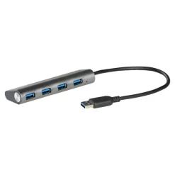 i-Tec USB 3.0 Metal Charging HUB - Hub - 4 x SuperSpeed USB 3.0 - de bureau