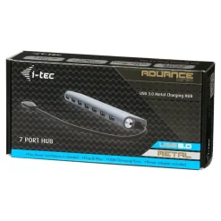 i-Tec USB 3.0 Metal Charging HUB - Hub - 7 x SuperSpeed USB 3.0 - de bureau