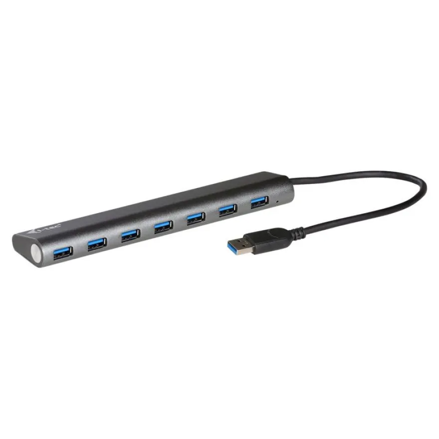 i-Tec USB 3.0 Metal Charging HUB - Hub - 7 x SuperSpeed USB 3.0 - de bureau