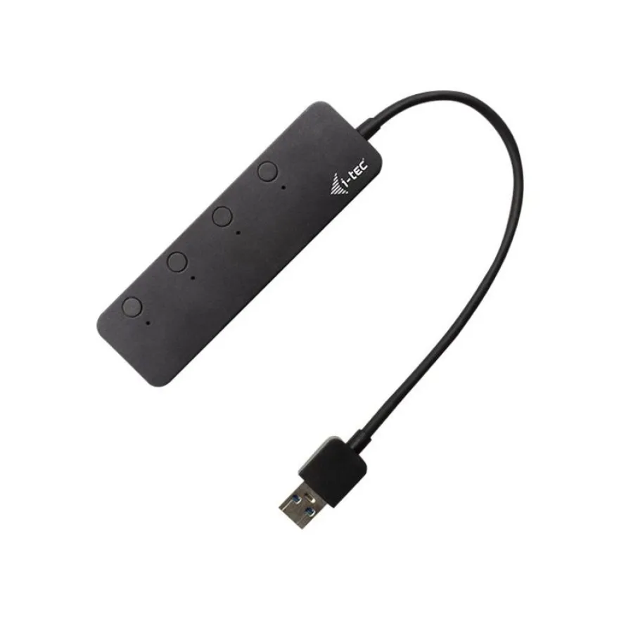 i-Tec USB 3.0 Metal HUB - Hub - 4 x SuperSpeed USB 3.0