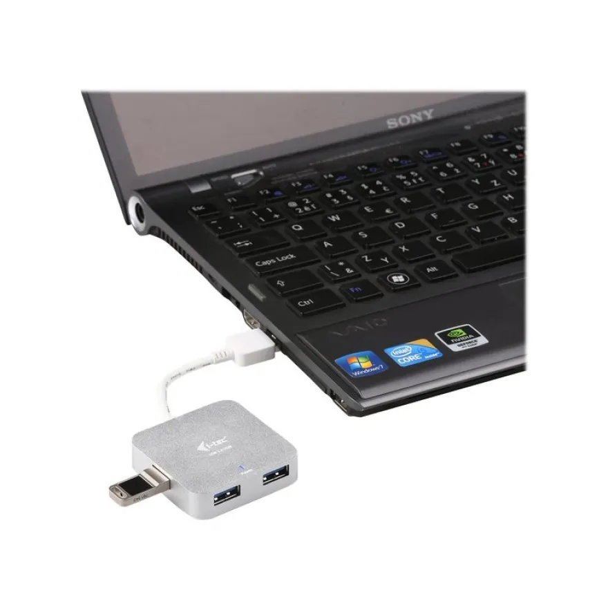 i-Tec USB 3.0 Metal Passive HUB - Hub - 4 x SuperSpeed USB 3.0