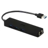 i-Tec USB 3.0 Slim HUB - Hub - 3 x SuperSpeed USB 3.0 + 1 x 10/100/1000