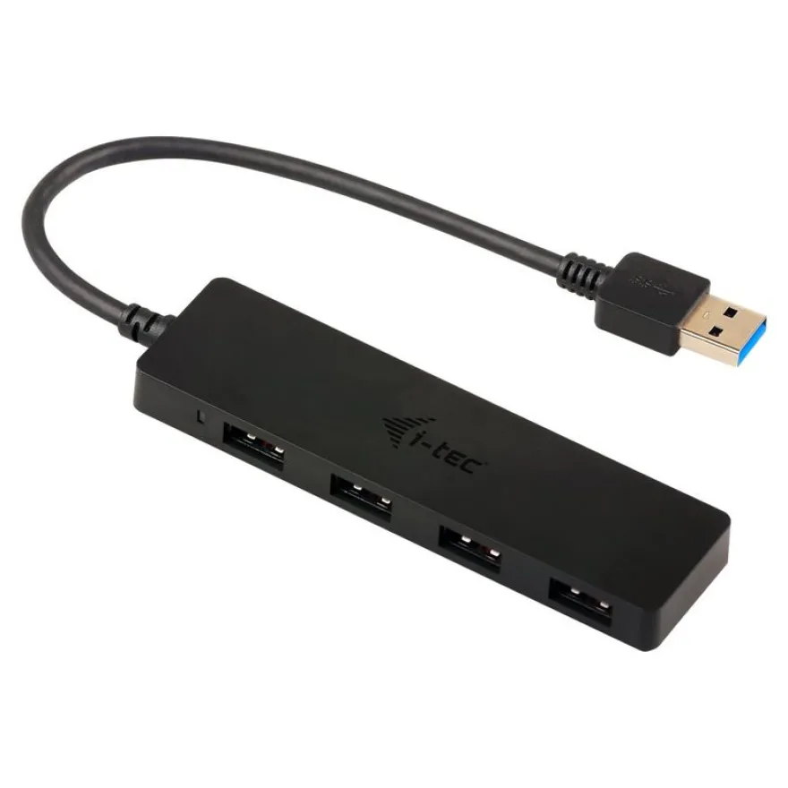 i-Tec USB 3.0 Slim Passive HUB - Hub - 4 x SuperSpeed USB 3.0 - de bureau
