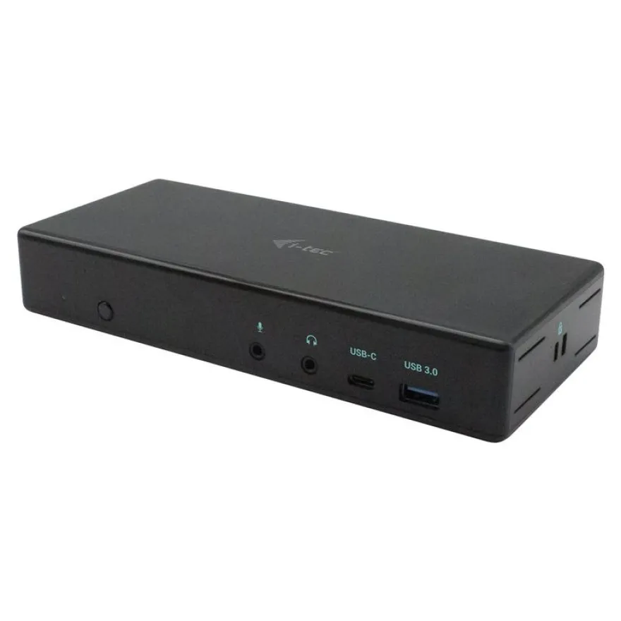 i-Tec USB-C Quattro - Station d'accueil - USB-C / Thunderbolt 3 - 2 x HDMI, 2 x DP - GigE - avec chargeur universel i-Tec 112 W