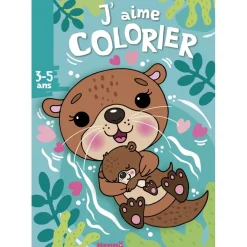 J'aime colorier 3-5 ans : Loutres