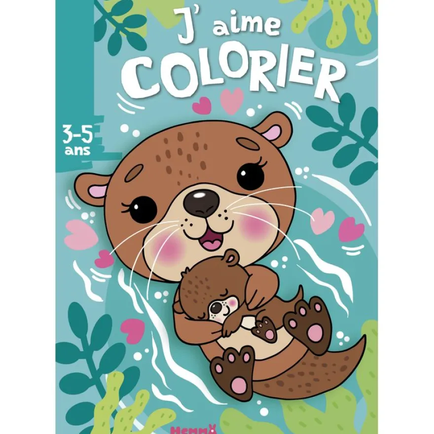 J'aime colorier 3-5 ans : Loutres