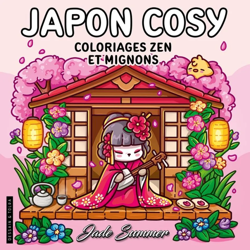Japon Cosy - Jade Summer - Coloriages zen et mignons pour adultes pour se détendre - Cosy colo