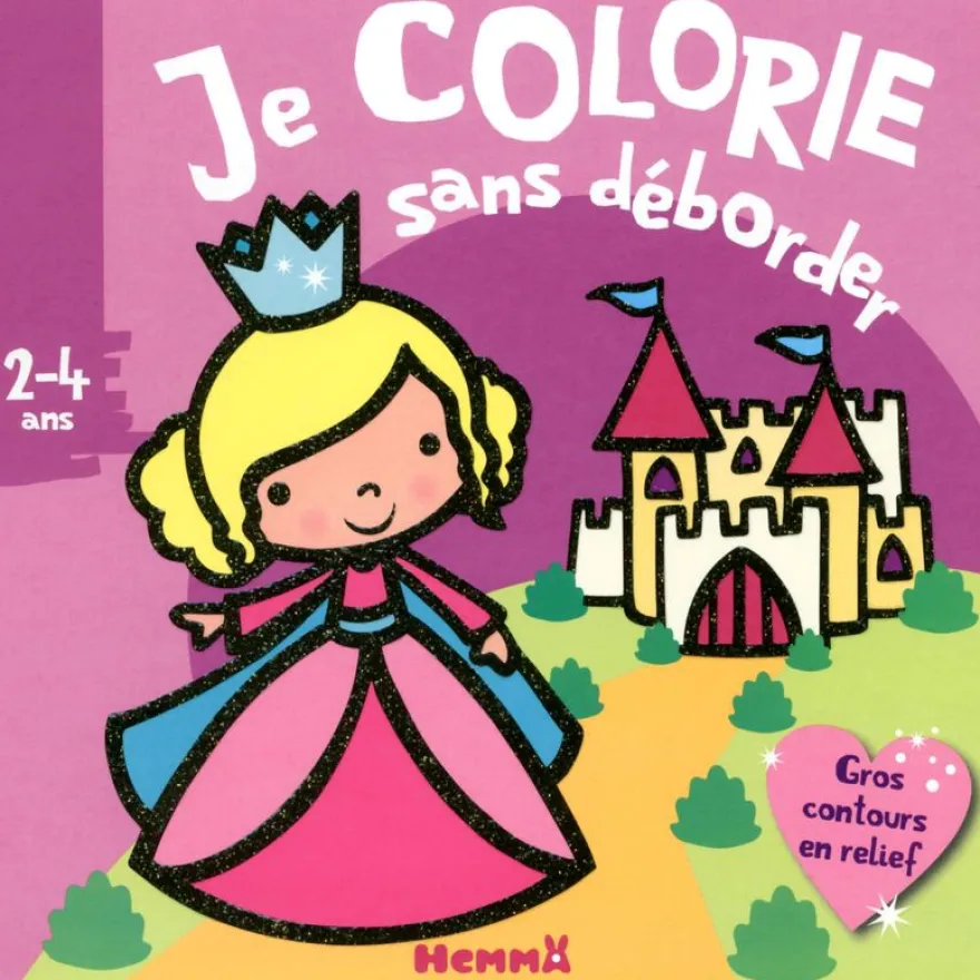Je colorie sans déborder (2-4 ans) - château princesse