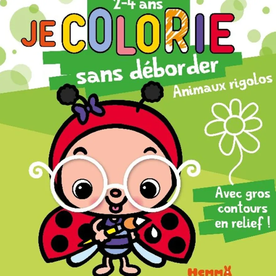 Je colorie sans déborder (2-4 ans) - Animaux rigolos