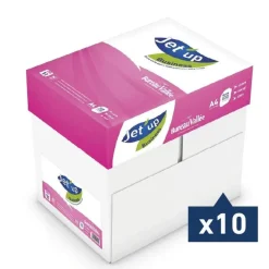 Jet'up Bureau Vallée - Papier blanc - A4 (210 x 297 mm) - 80 g/m² - 25 000 feuilles (10 cartons de 5 ramettes)