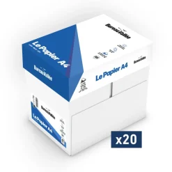 Jet'up Bureau Vallée - Papier blanc - A4 (210 x 297 mm) - 80 g/m² - 50 000 feuilles (20 cartons de 5 ramettes)