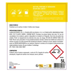 Jex Professionnel triple action - Détergent, dégraissant et désodorisant - fraîcheur citron - 5L
