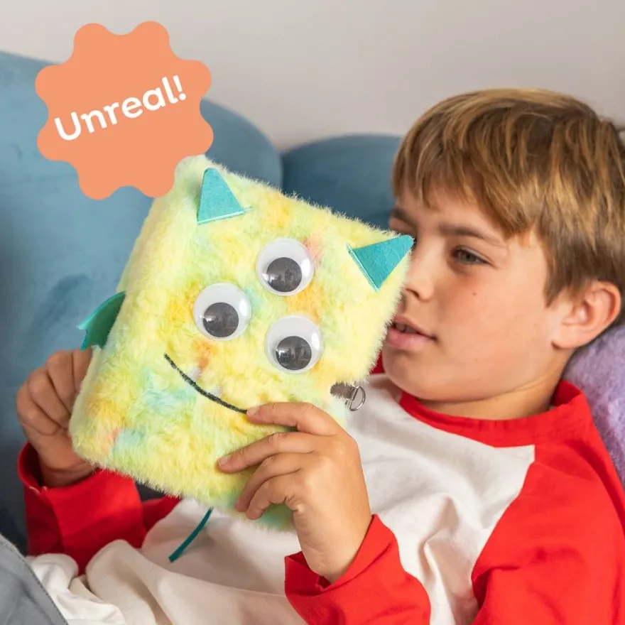 Journal intime peluche Monstre Back2Fun