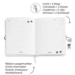 Journal intime peluche Panda Back2Fun