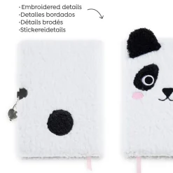 Journal intime peluche Panda Back2Fun