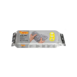 Jovi Pâte Autodurcissante Air Dry 250 g – Gris, Facile à Modeler et Séchage à l’Air
