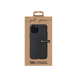 Just Green - Coque de protection souple pour Iphone 11 Pro - noire