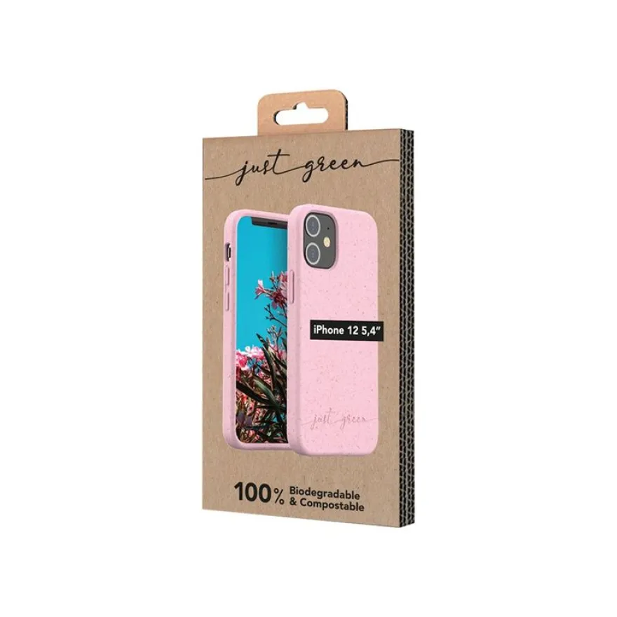 Just Green - coque de protection pour iPhone 12 mini - baby pink