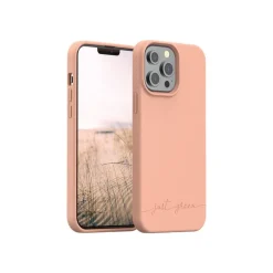 Just Green - coque de protection pour Iphone 13 Pro - corail
