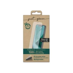 Just Green - protection d'écran - verre trempé pour iPhone 13 ProMax - transparent
