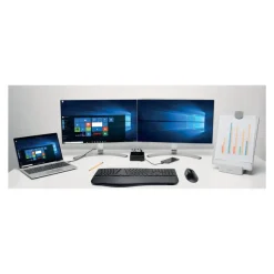 Kensington Pro Fit Ergo - Ensemble clavier et souris sans fil - Azerty - noir