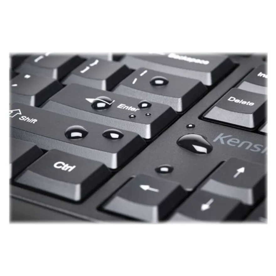 Kensington Pro Fit Ergo - Ensemble clavier et souris sans fil - Azerty - noir