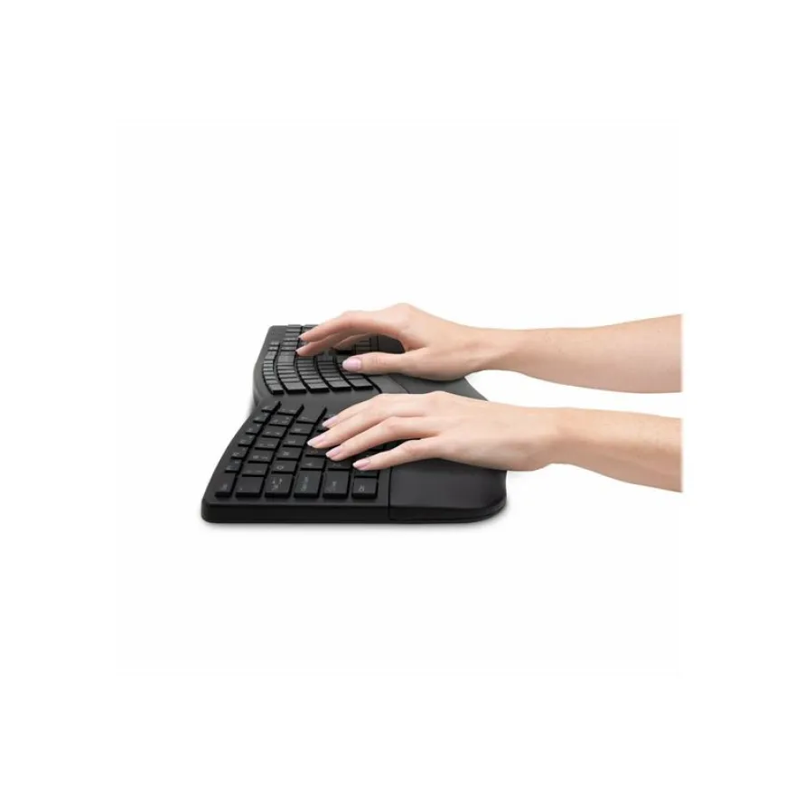 Kensington Pro Fit Ergo - Ensemble clavier et souris sans fil - Azerty - noir