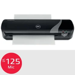 Kit INSPIRE+ Plastifieuse A4 - jusqu'à 125 microns + outil de coupe + 5 pochettes A4 incluses - noir