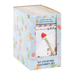 Kit lettres au Père Noël - 10 feuilles - 1 crayon à papier avec gomme - 1 planche stickers - Viquel