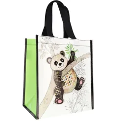 Kiub - Cabas de courses panda 29,5x26x16,5 - Collection kooks