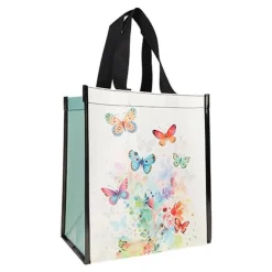 Kiub - Cabas de courses papillons 29,5x26x16,5 - Collection portfolio