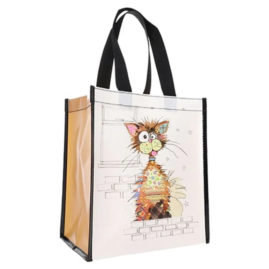 Kiub - Cabas de courses 29,5x26x16,5 kooks ziggy intisse recycle blanc