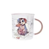 Kiub - Mug timbale droit chiot gourmand 360ml - Collection kooks porcelaine