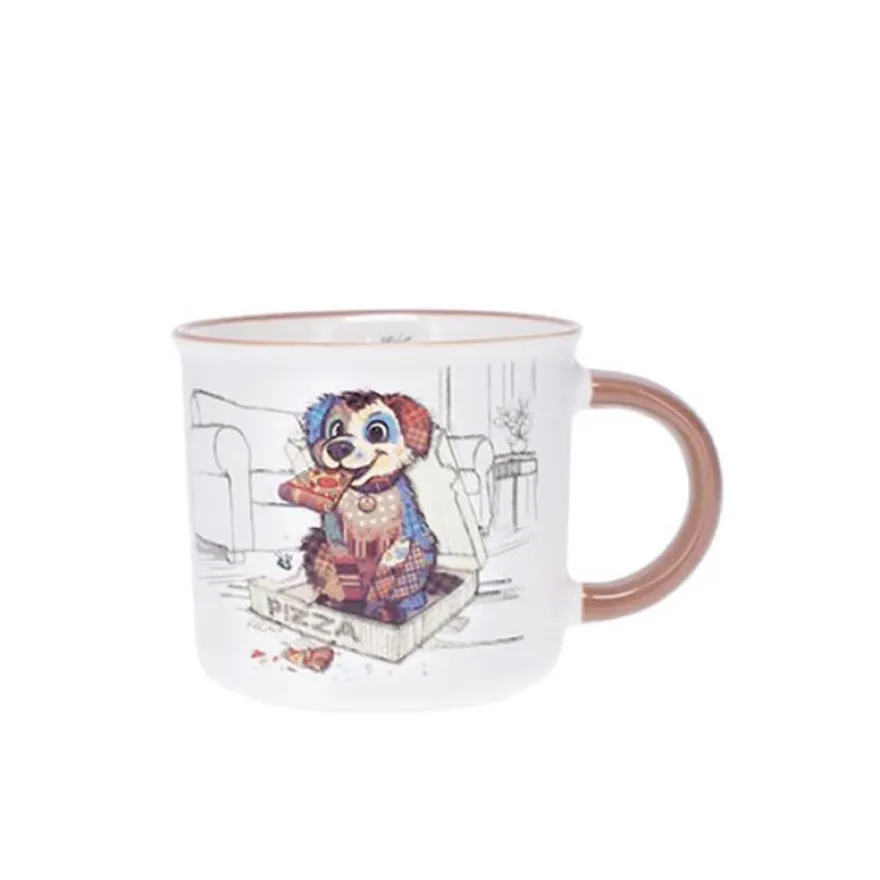 Kiub - Mug timbale expresso chiot gourmand 125ml - Collection kooks porcelaine