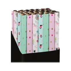 Kiub - Papier cadeau - 70 cm x 2 m - disponible dans différents motifs pastels