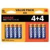 Kodak MAX SUPER - Batterie 8 x type AA - Alcaline