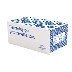 La Couronne - 500 Enveloppes C5 162 x 229 mm - 90 gr- fenêtre vitrex 45x100mm blanc - bande auto-adhésive - Ouverture facile