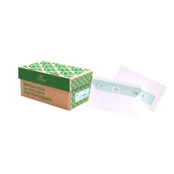 La Couronne - 200 Enveloppes recyclées DL 110 x 220 mm - 80 gr - fenêtre cristal 45x100 mm - extra blanc - bande auto-adhésive