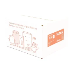 La Couronne - 500 Enveloppes C5 162 x 229 mm - 80 gr - sans fenêtre - blanc - bande auto-adhésive