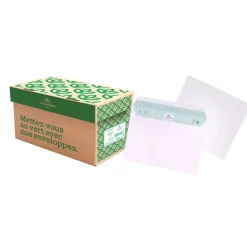 La Couronne - 200 Enveloppes recyclées C5 162 x 229 mm - 90 gr - sans fenêtre - extra blanc - bande auto-adhésive