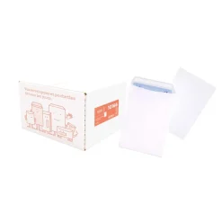 La Couronne - 500 pochettes C5 162 x 229 mm - 90 gr - sans fenêtre - blanc - bande auto-adhésive
