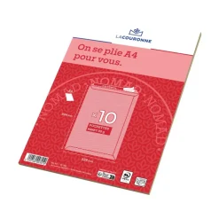 La Couronne - 10 Pochettes C4 229 x 324 mm - 90 gr - sans fenêtre - brun - bande auto-adhésive