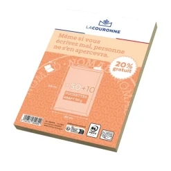 La Couronne - 60 Pochettes (dont 20% gratuit) - C5 162 x 229 mm - 90 gr - sans fenêtre - brun - bande auto-adhésive