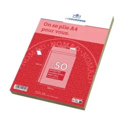 La Couronne - 50 PochettesC4 229 x 324mm - 120 gr - sans fenêtre - brun - bande auto-adhésive