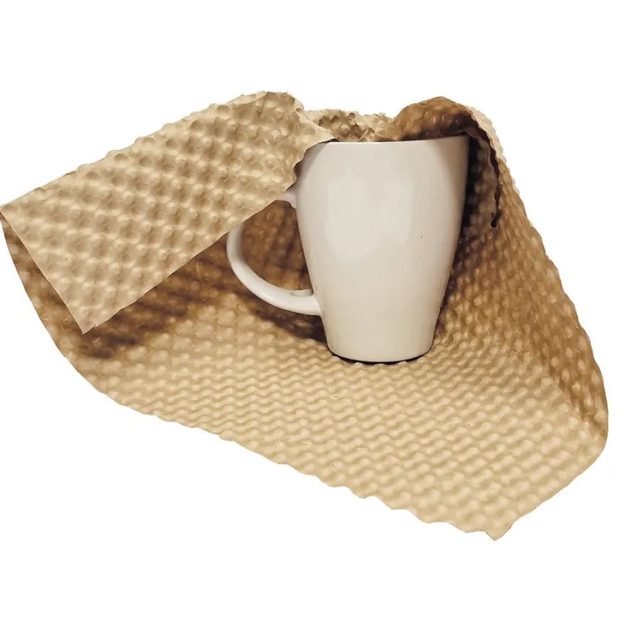 La Couronne - Rouleaux bulles d'air 100% papier monocouche - 50 cm X 25m - 120 gr - kraft brun