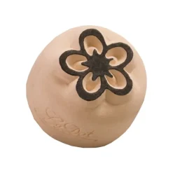 LaDot - Pierre pour tatouage éphémère - en céramique - taille S (2,2 x 2,2 cm) - fleur